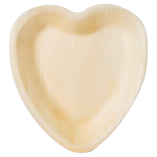 Palm Leaf 6" Heart Shaped Bowl