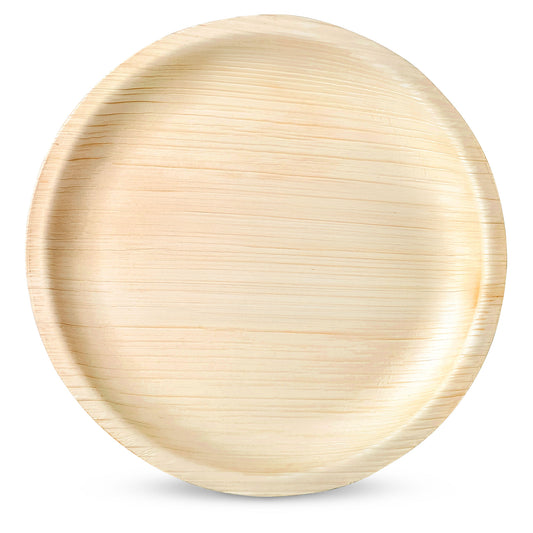 Medium 20cm (8") Round Palm Leaf Plates