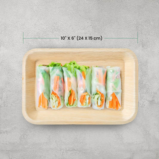 Medium 10" x 6" Rectangle Disposable Trays