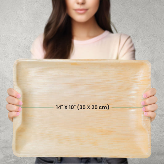 Large 14" x 10" Rectangle Disposable Trays