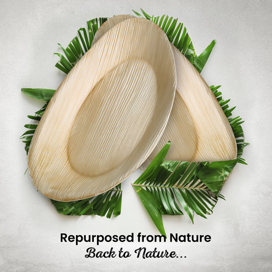 Palm Leaf 6.5" Egg Side Plate