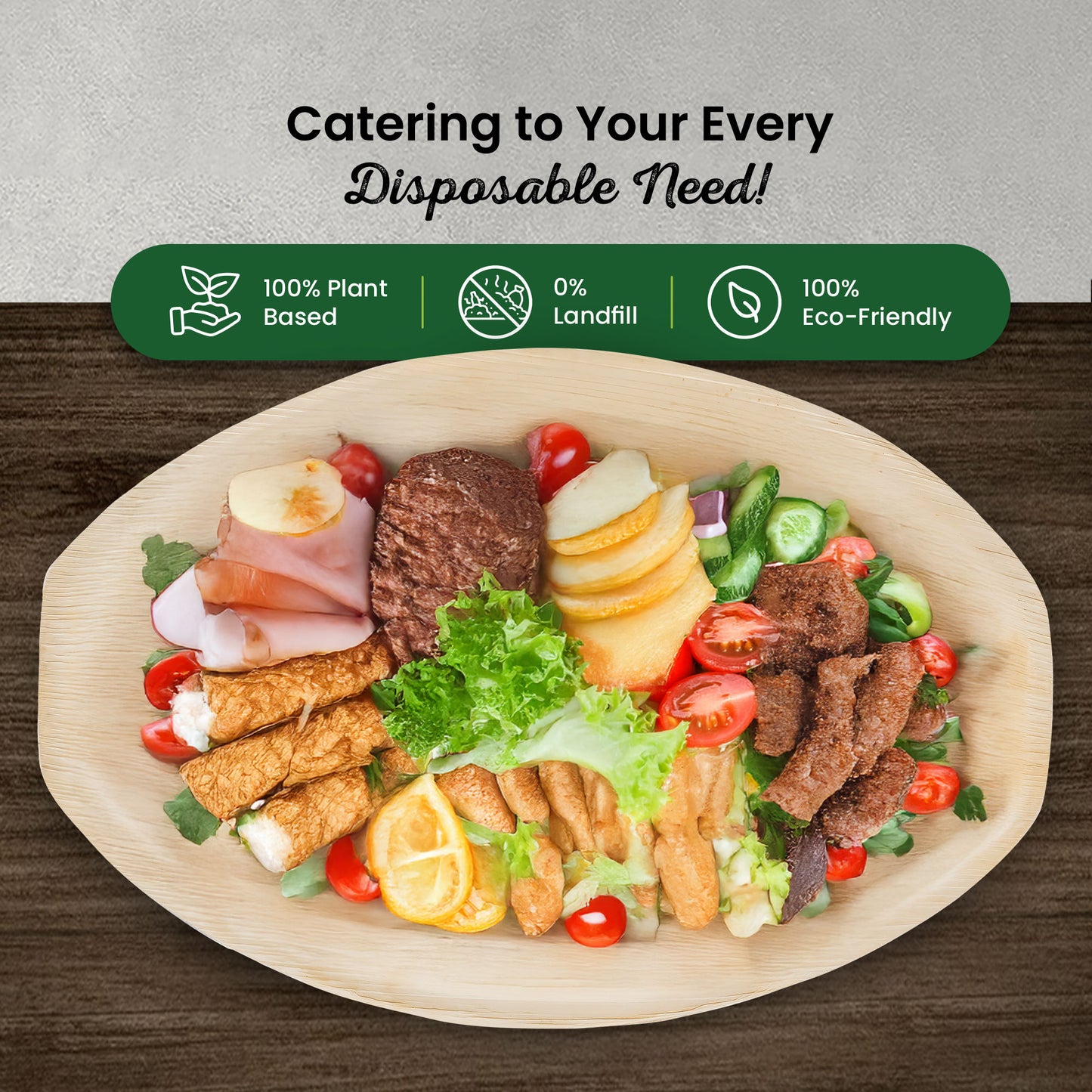 Large 15" x 10" Disposable Serving Trays