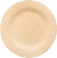 Bamboo Plates: Large Round-pack of 25