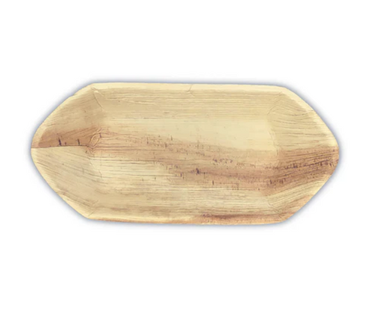 Palm Leaf 8" Boat Bowl