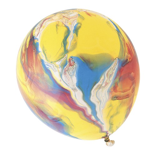 Biodegradable Balloons: Marbled Multicoloured (100 pack)