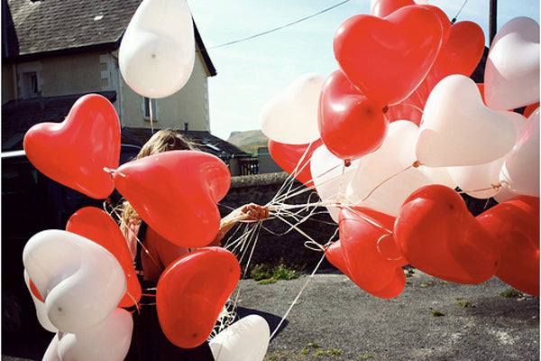 Biodegradable Balloons: White Heart (100 pack)