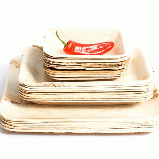 palm leaf 6 rectangle dishbowl 25 pack