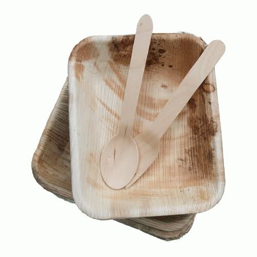 palm leaf 6 rectangle dishbowl 25 pack