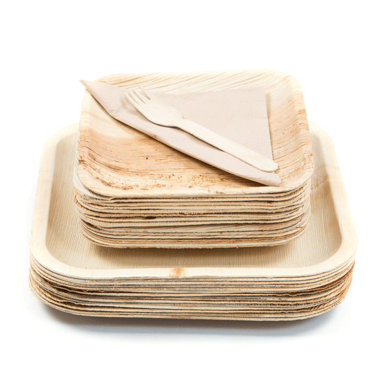 Palm Leaf 10" Square Plate