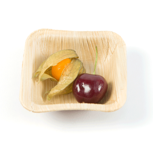 Extra Small Palm Leaf 2.5" Mini Square Bowl