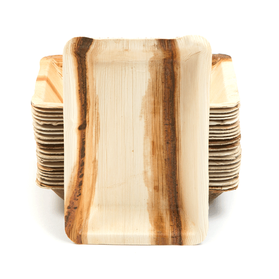 Palm Leaf 8" Rectangular Plate/Dish