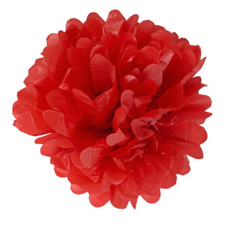 Pom Pom 35cm - Poppy Red