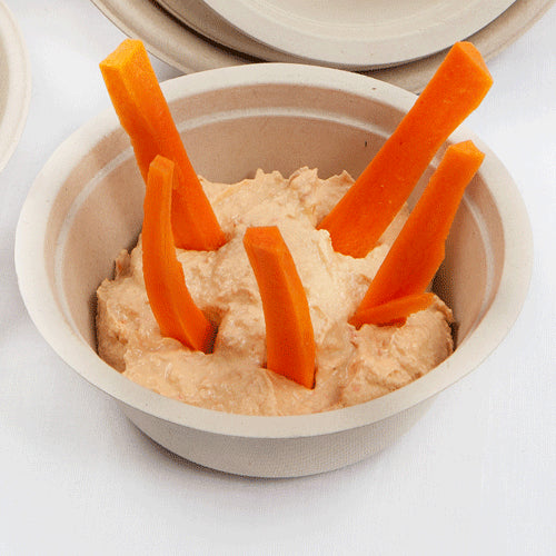 Wheat Fibre Pulp Bowls - 350ml - 50 Pack