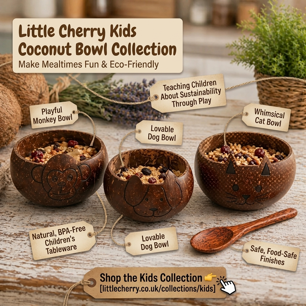 Make Mealtimes Fun and Eco-Friendly: Little Cherry's Kids Coconut Bowl Collection