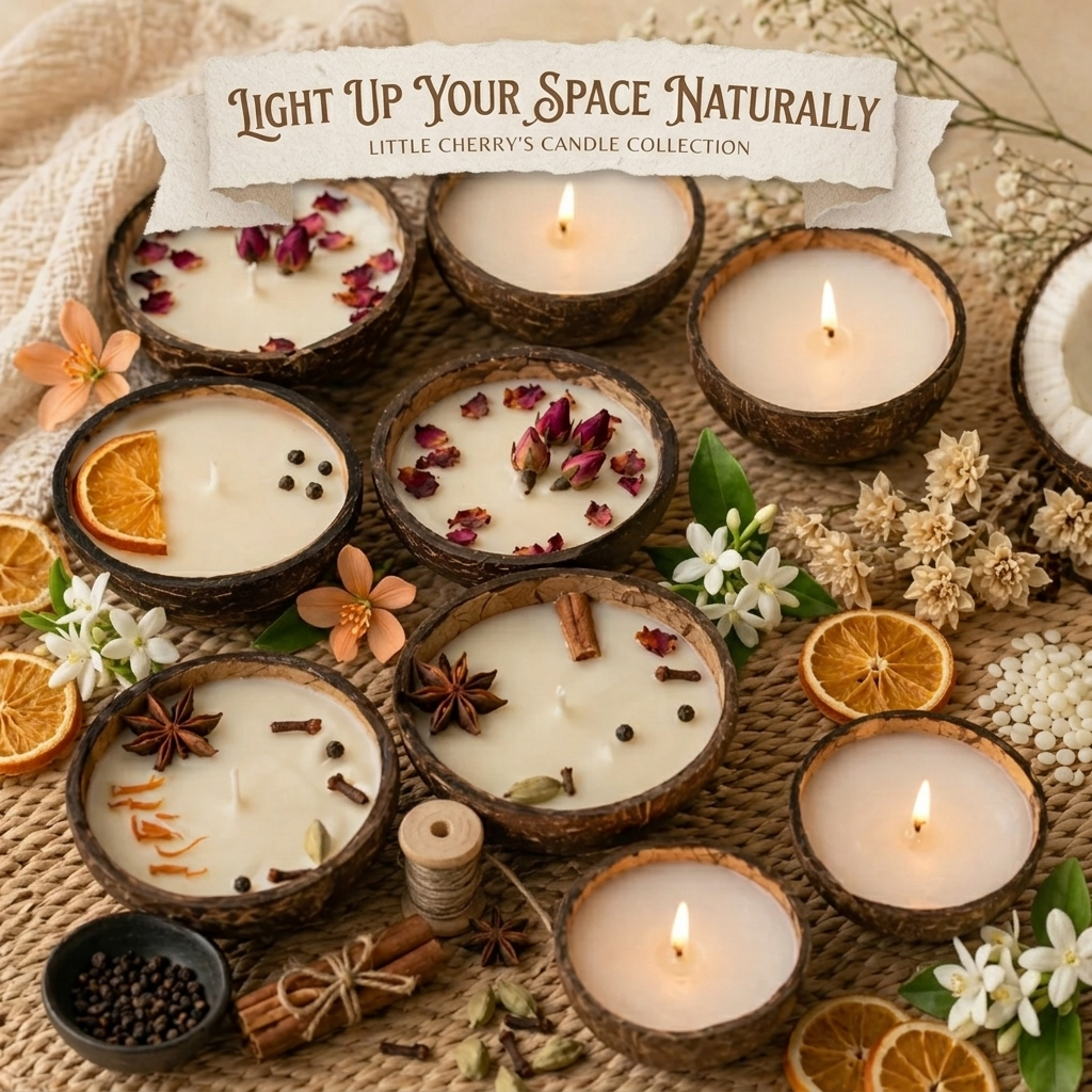 Light Up Your Space Naturally: Little Cherry's Candle Collection