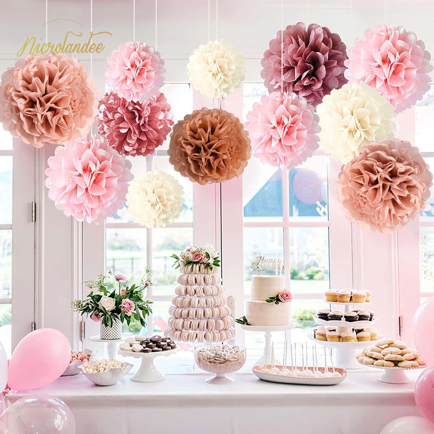 Paper Party Pom Poms