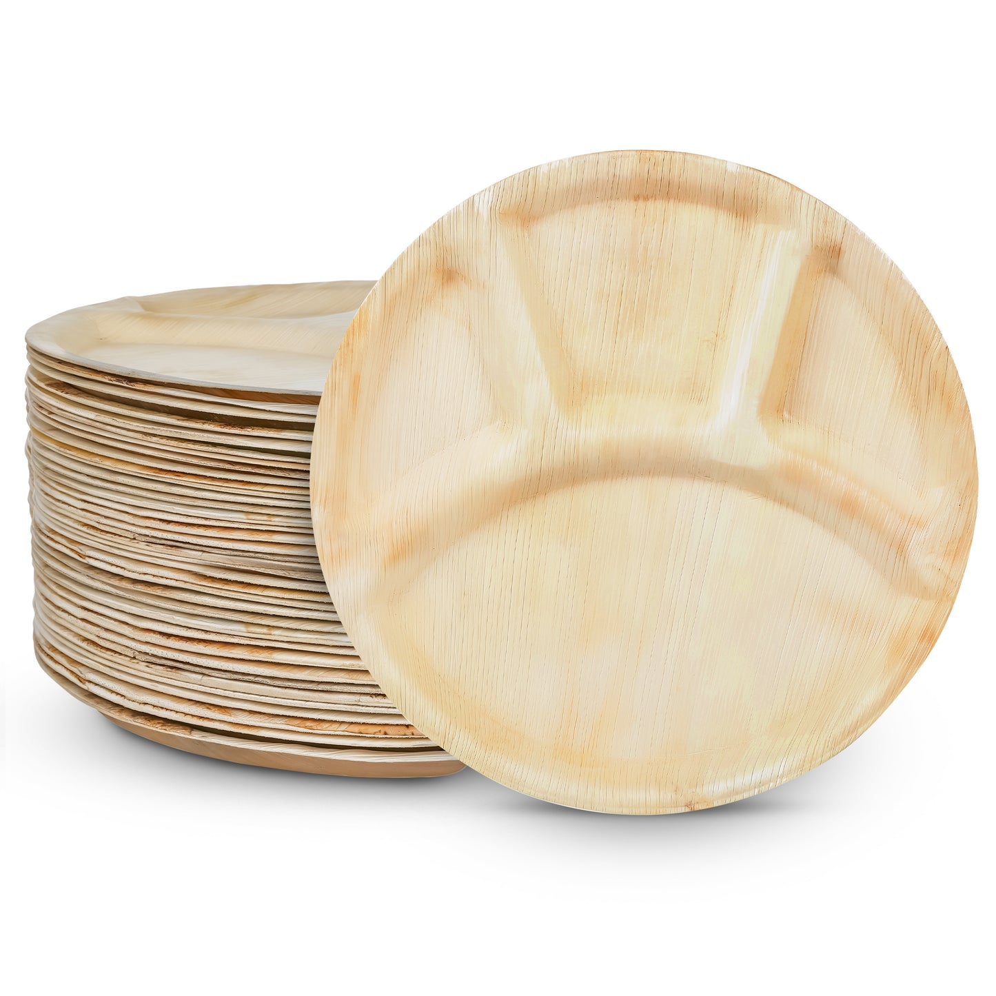 4 Compartment 30cm (12") Disposable Plates