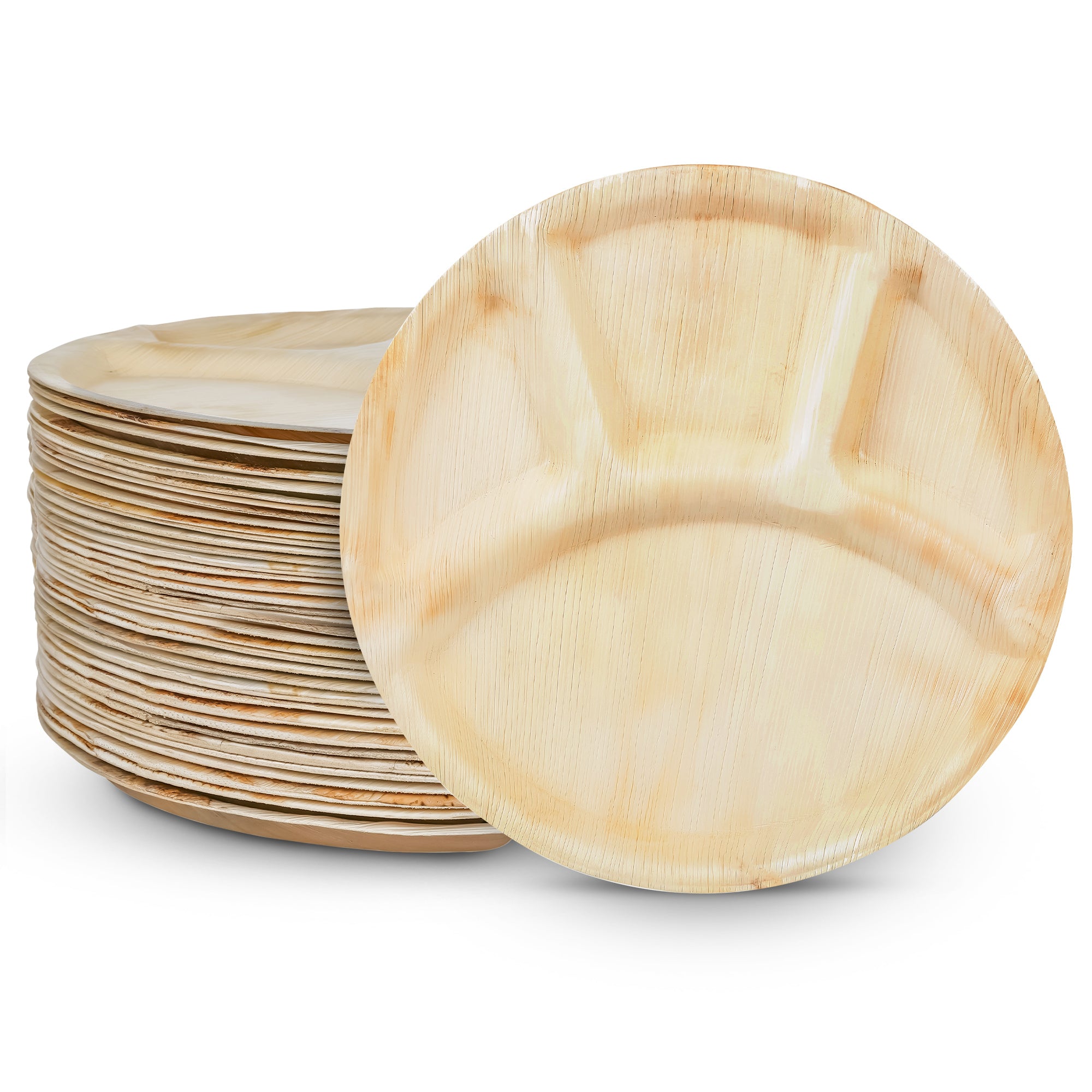 4 Compartment 30cm (12") Disposable Plates