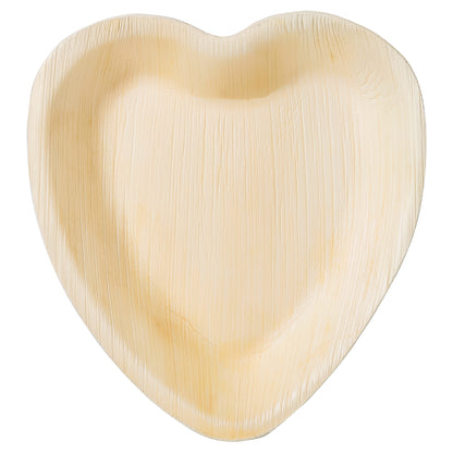 Palm Leaf 6" Heart Shaped Bowl