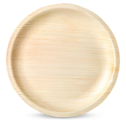 Medium 20cm (8") Round Palm Leaf Plates