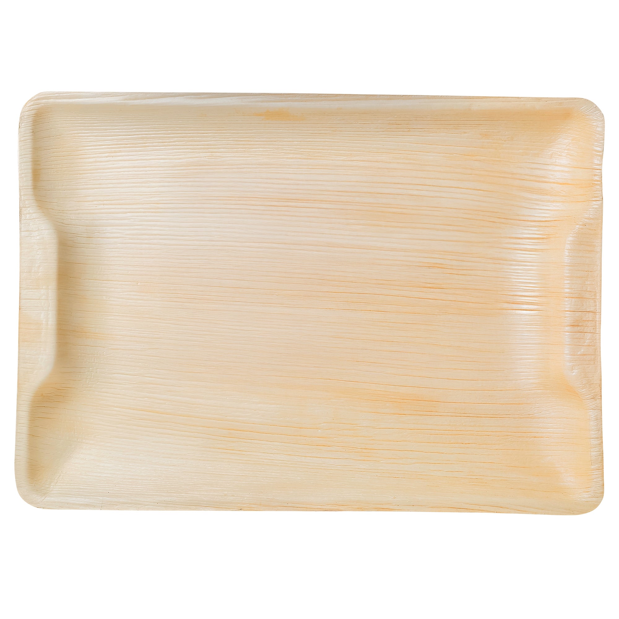 Natural Oval Coconut Bowls &amp; Rectangular Palm Leaf Plates Bundle
