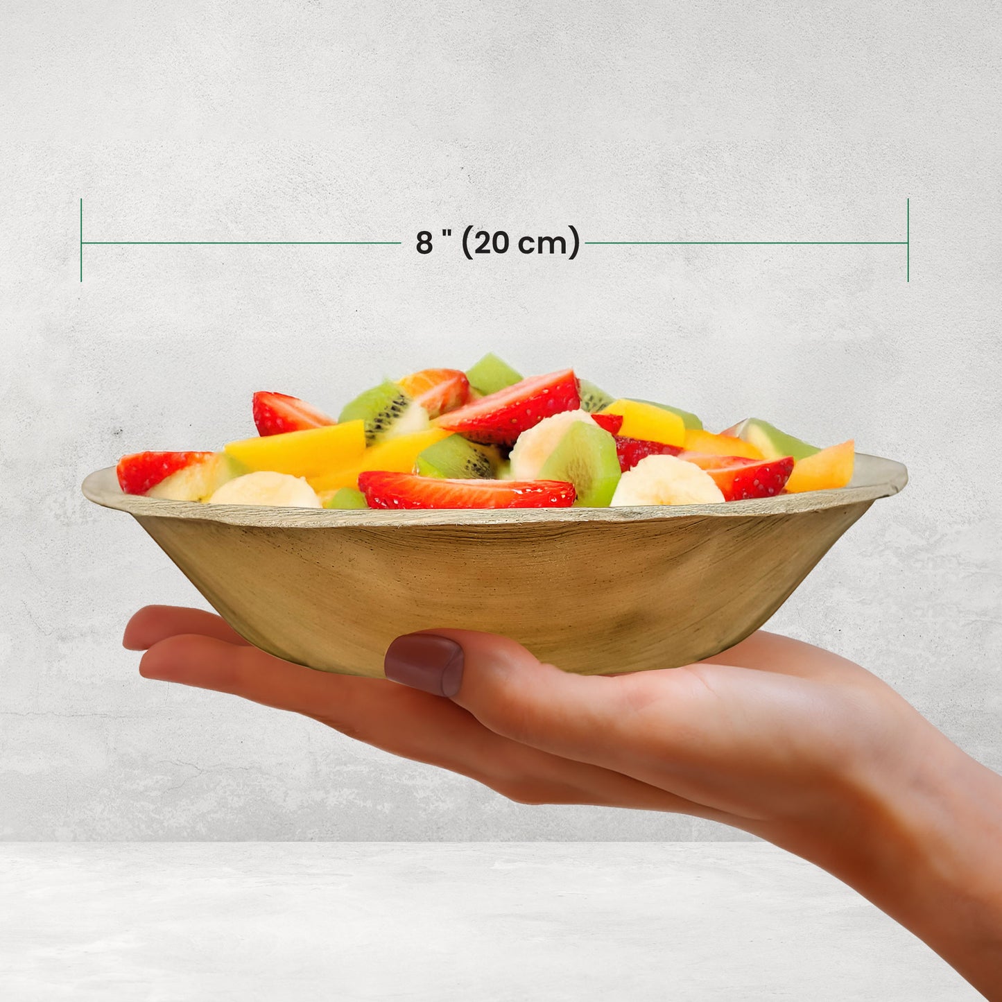 Large 19cm (8") Round Palm Leaf Bowls