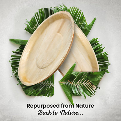XX-Large 36cm (14inch) Round Palm Leaf Plates
