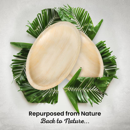 Small 18cm (7") Round Palm Leaf Plates