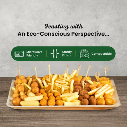 Large 14" x 10" Rectangle Disposable Trays
