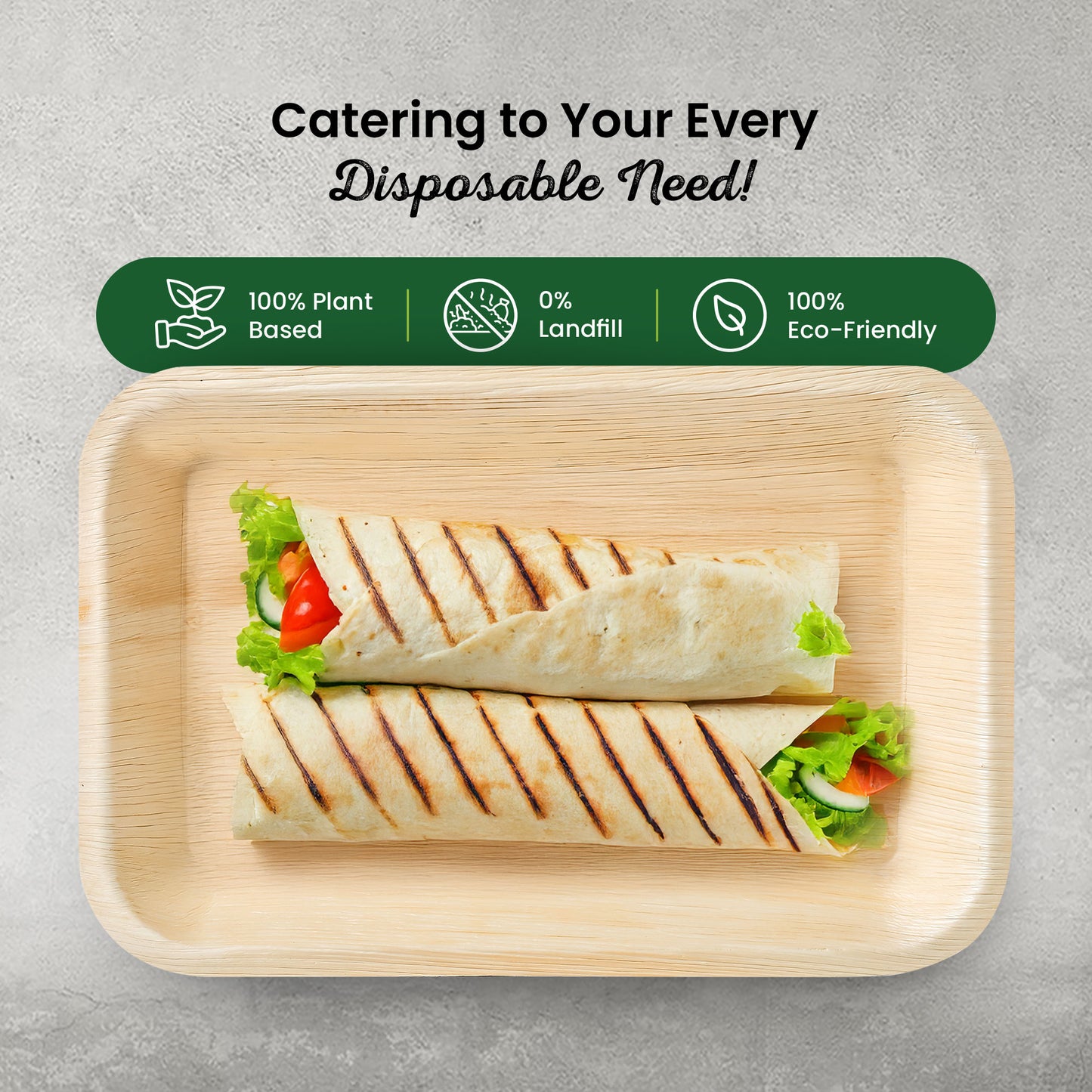 Medium 10" x 6" Rectangle Disposable Trays