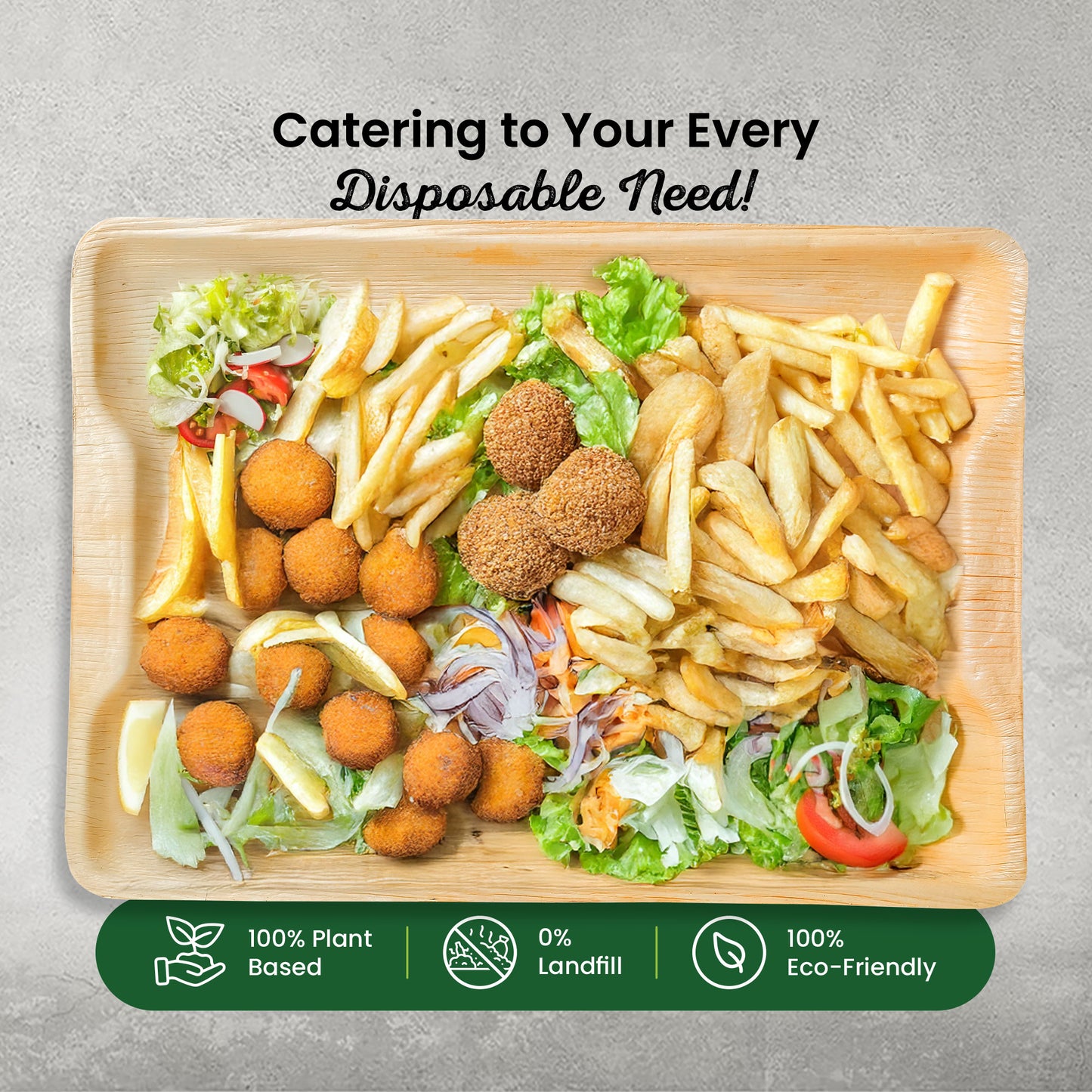 Large 14" x 10" Rectangle Disposable Trays