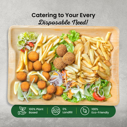 Large 14" x 10" Rectangle Disposable Trays