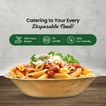 Large 19cm (8") Round Palm Leaf Bowls