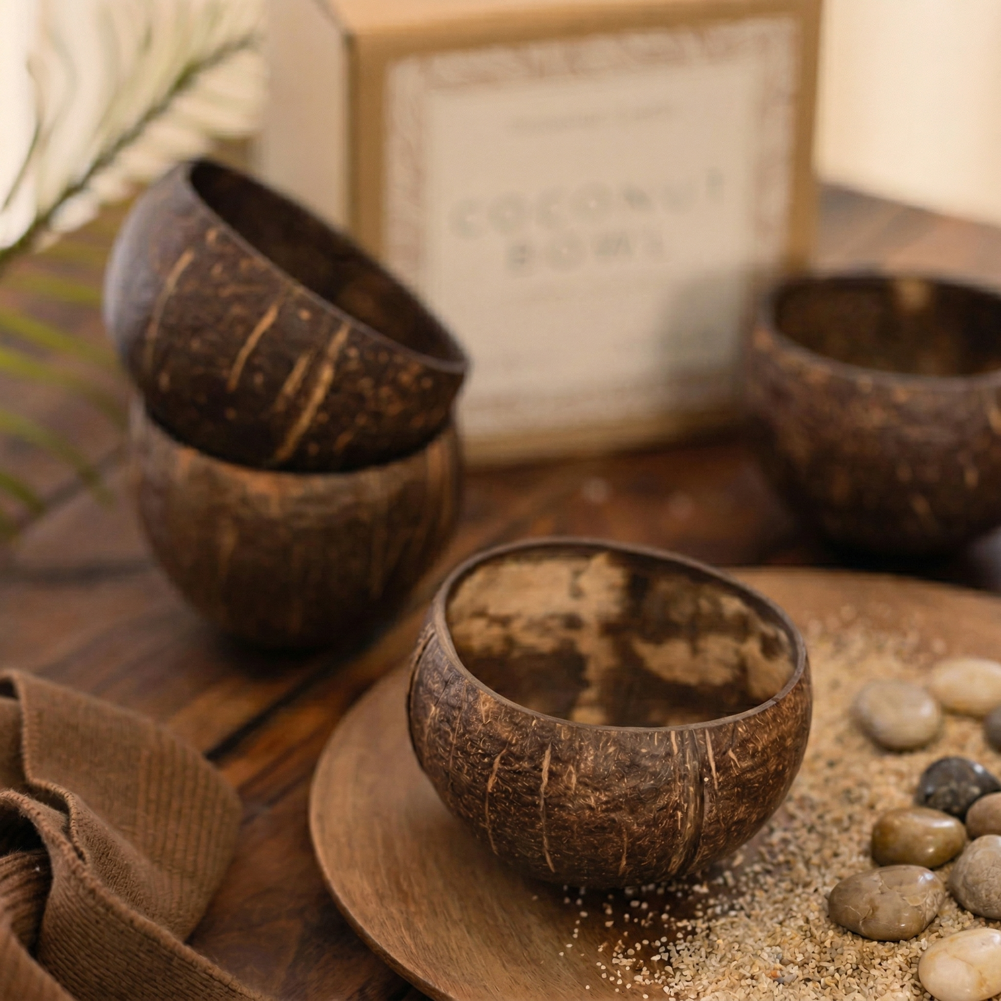 400ml Textured Polished Coconut Bowls