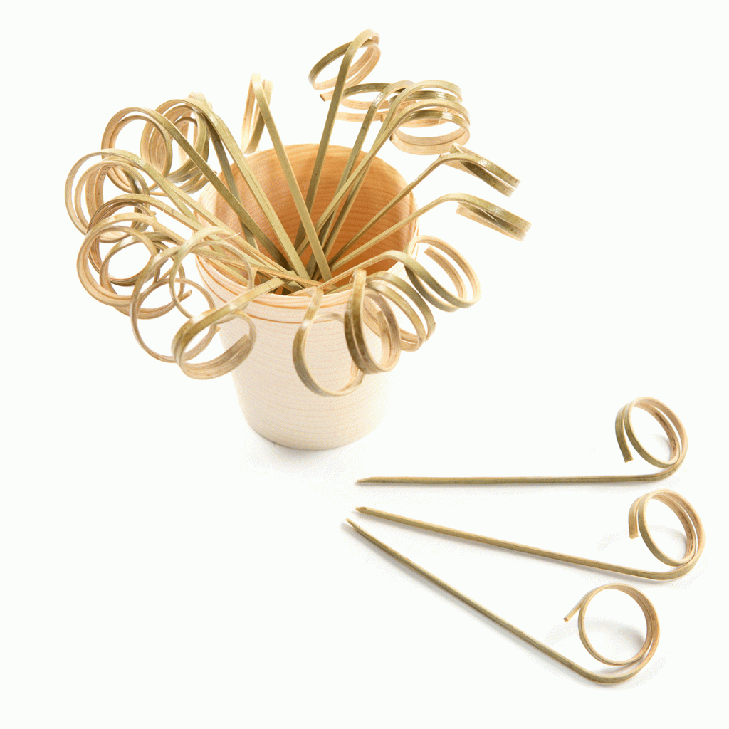 Bamboo Twist Skewers - Pack of 100