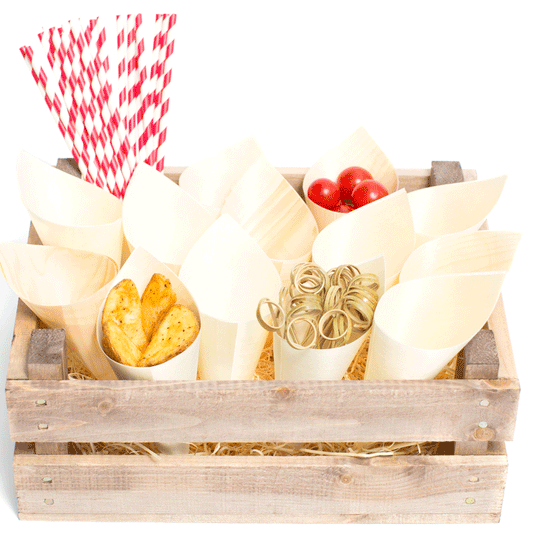 Disposable Wooden Cones - Pack of 50