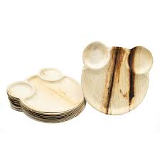Palm Leaf 9" Teddy Bear Plate