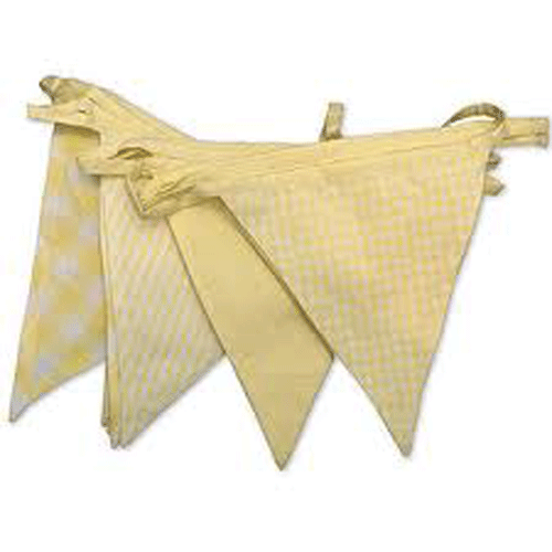 Lemon Gingham Bunting