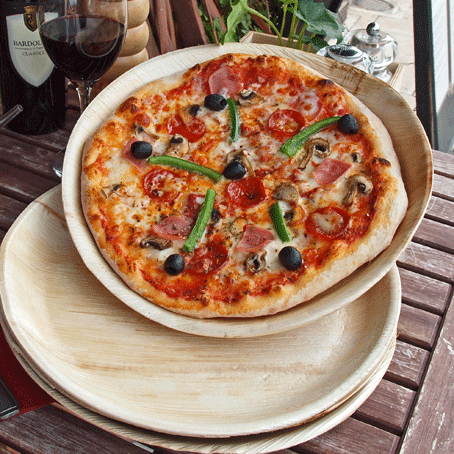 Palm Leaf 12" Round Plate