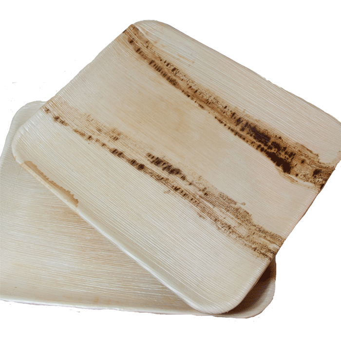 Palm Leaf 12" x 10" Rectangular Platter - Case of 100