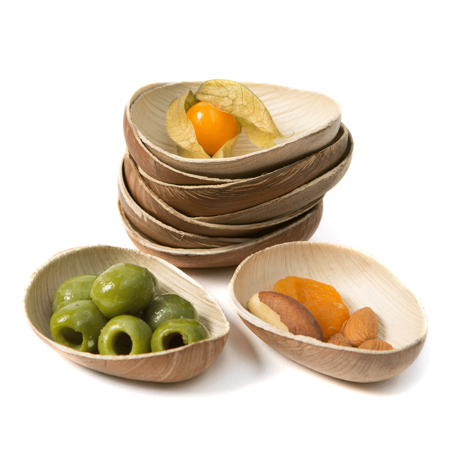 Extra Small Palm Leaf 3" Mini Egg Bowl