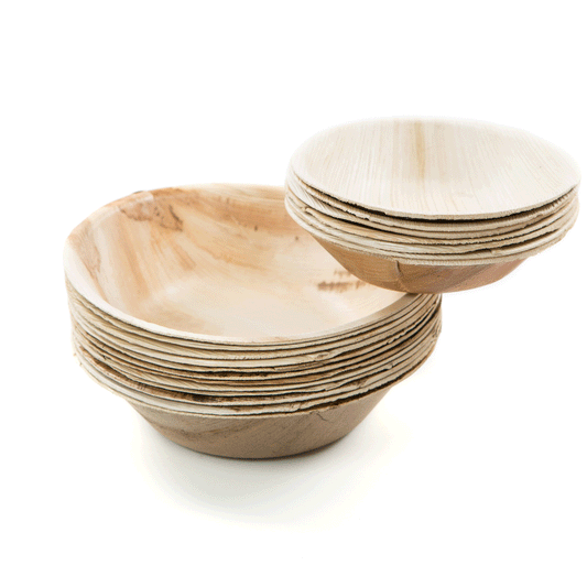 Palm Leaf 6" Round Deep Bowl