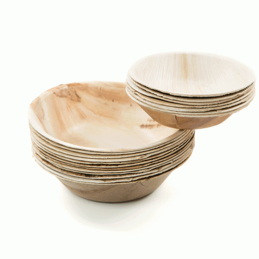 Palm Leaf 8" Round Deep Bowl