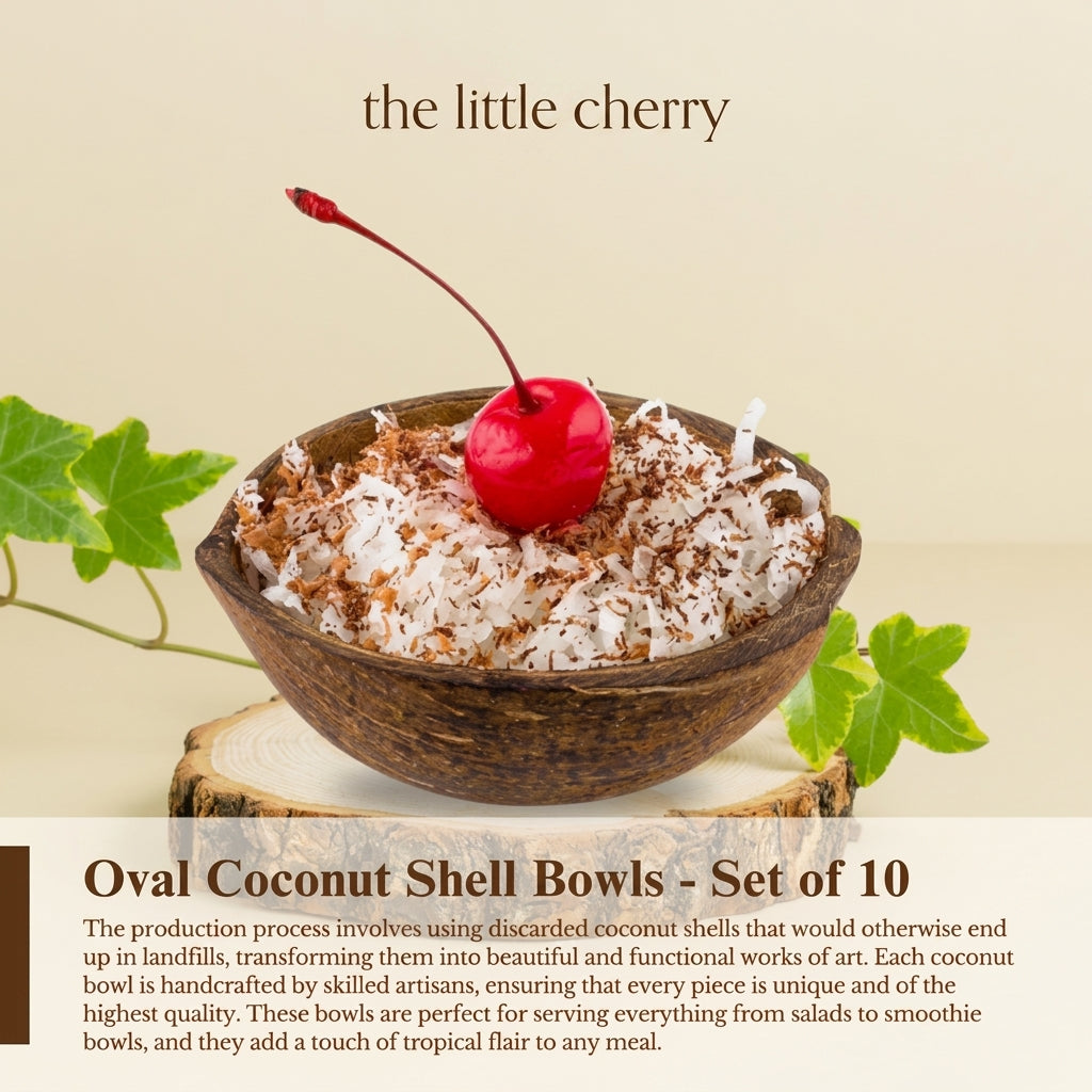 Natural Coconut Oval Bowl 200ml
