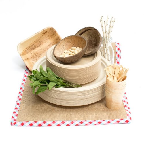 50 50 pack ecotableware Medium Bamboo Wooden Boat 19x10cm Perfect for Party Banquet P316 